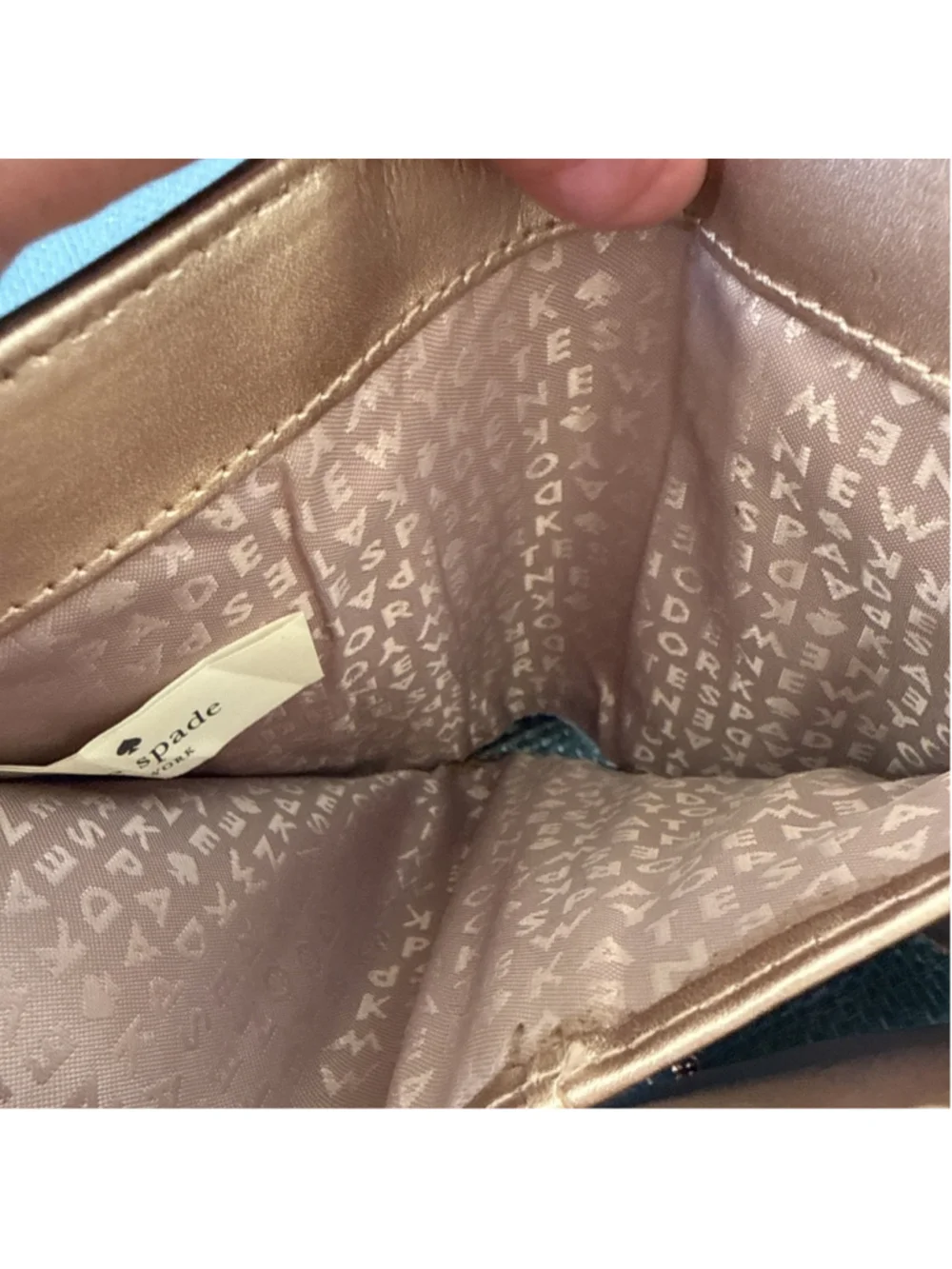 Kate Spade Sawyer Street Callie Leather Bi Fold Wallet in Rose Gold